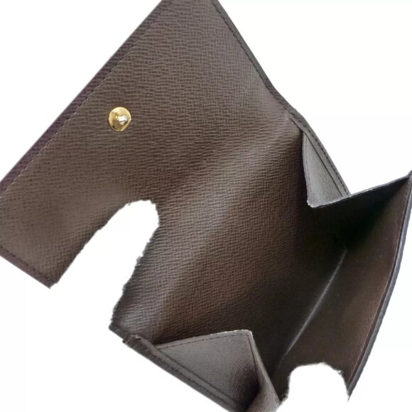 Authentic LOUIS VUITTON Portefeuille Elise Wallet N61654 Damier Ebene - Picture 7 of 12